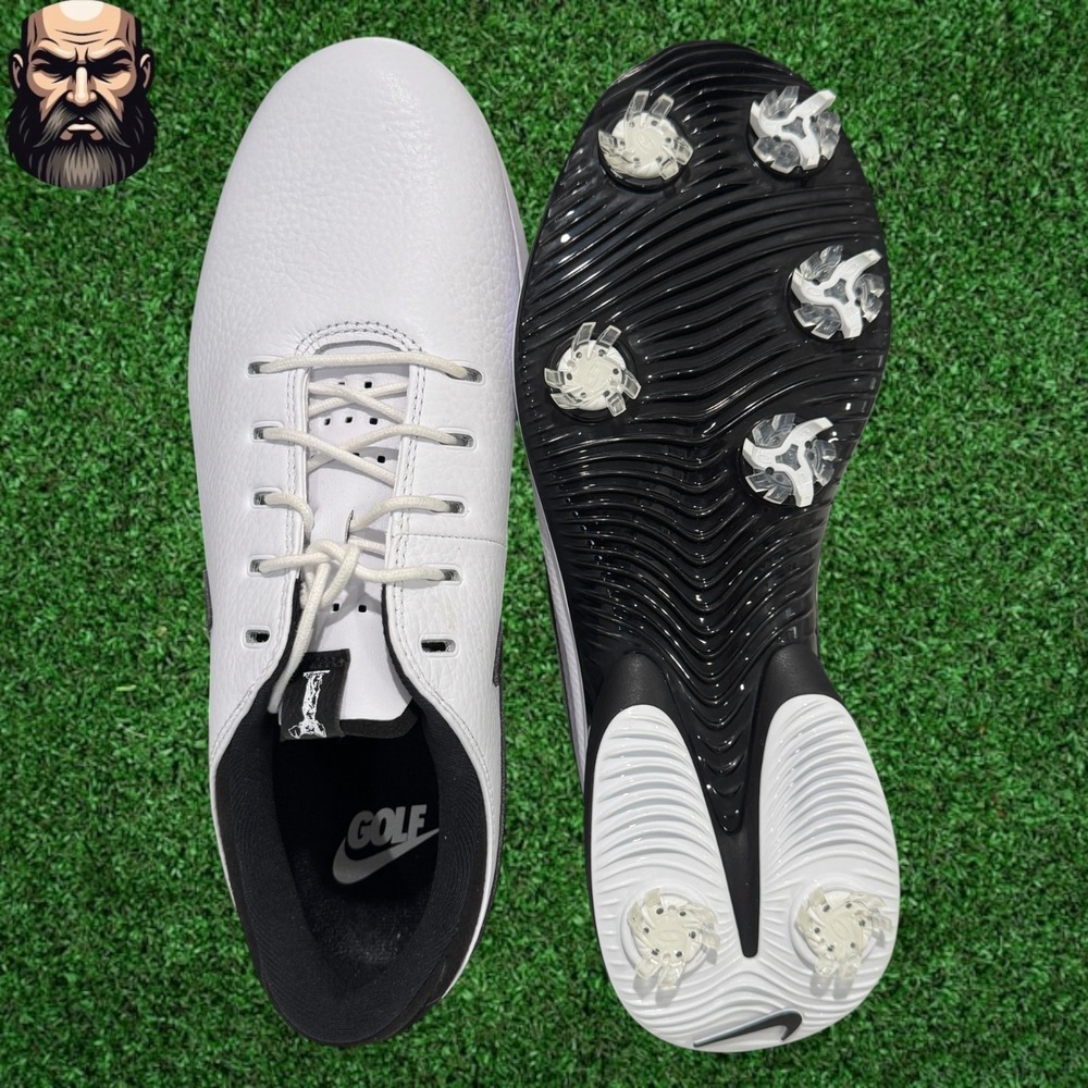 Nike Air Zoom Victory Tour 3 Golf Cleats White Black DX9025-103 Men's Size 12.5 - Picture 5 of 7